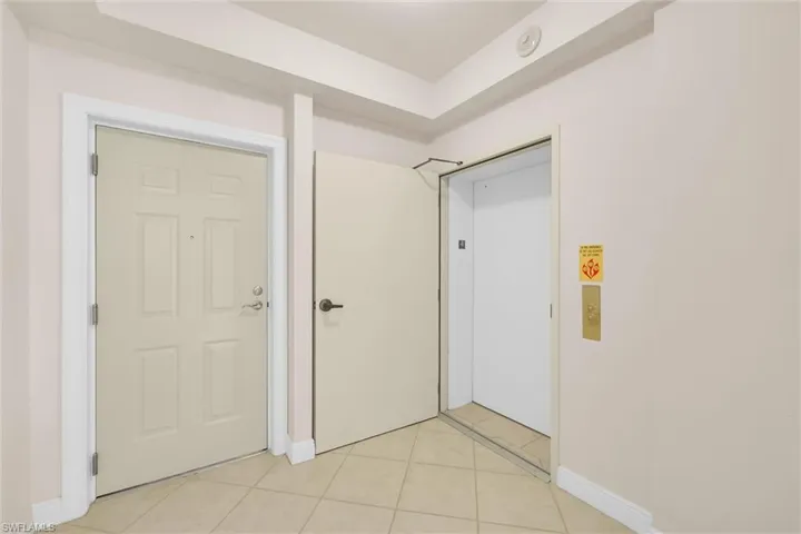 Vestibule with private elevator!