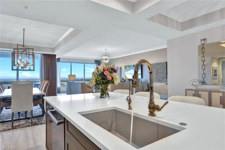 Enjoy the view while preparing a meal!