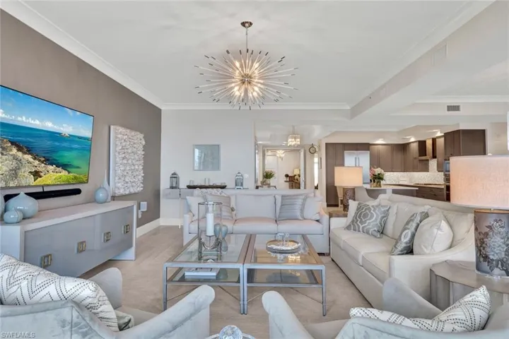 View of great room from western side of home.