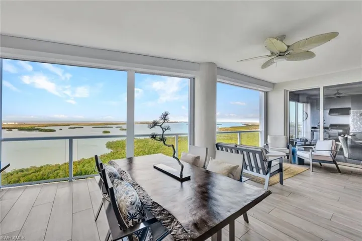 The winter months have never been so appealing. Notice the glass panels, which allow for unobstructed Gulf views!