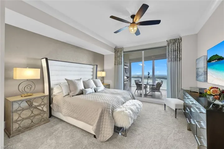 This spacious primary suite with lanai access will be your sanctuary after playing on the golf course or relaxing at the beach club.