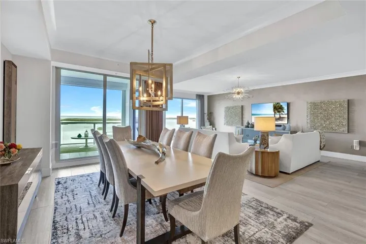 You will appreciate the openness of this room, with multiple areas for conversation and relaxation.