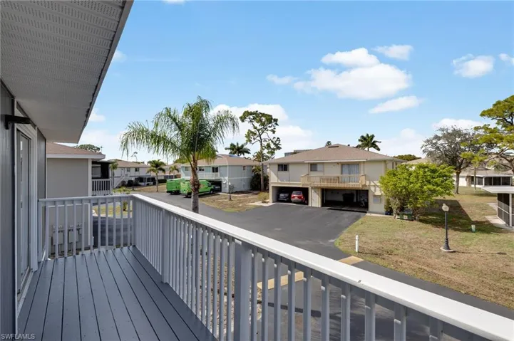Balcony with a residential view