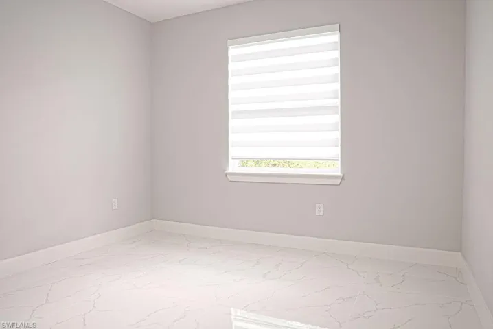 Empty room with marble finish flooring
