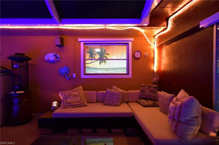 View of home theater room