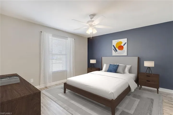 Master bedroom STAGED