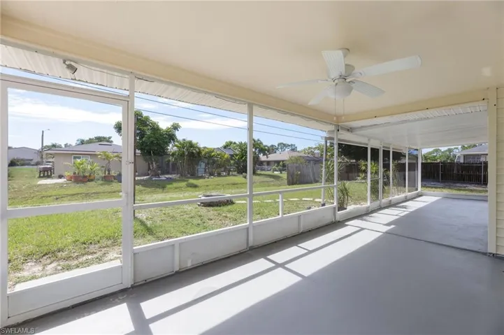41 ft. long screened porch