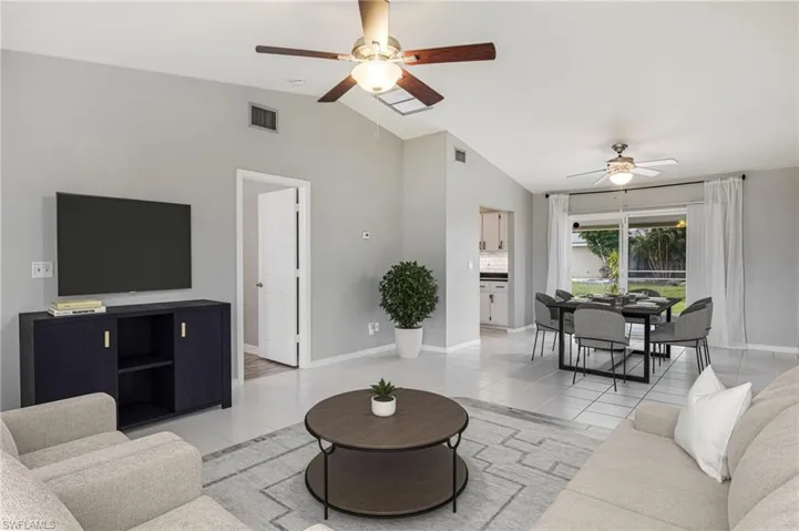 Living & Dining rooms STAGED
