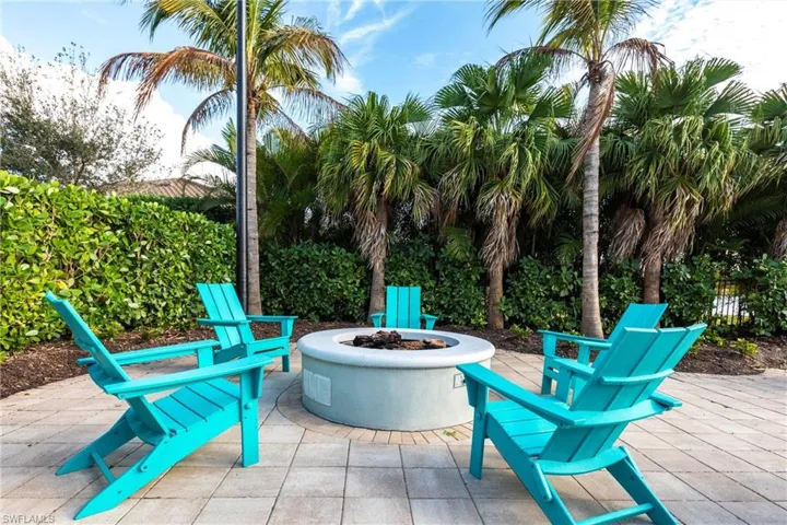 View of patio / terrace featuring a fire pit