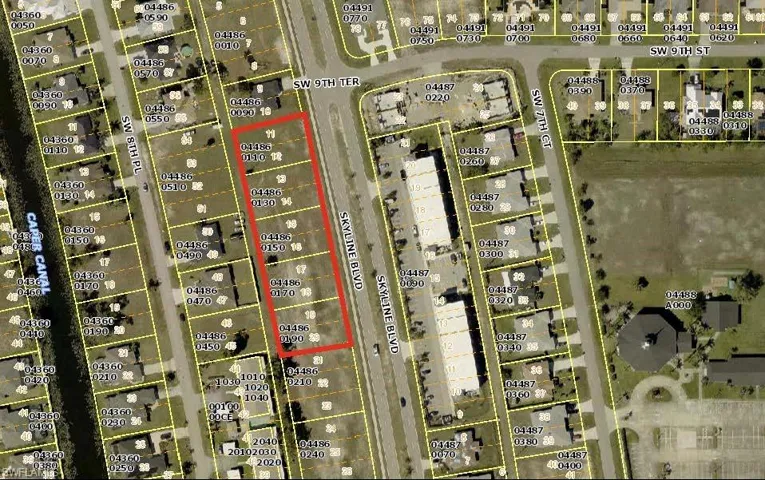 Map of property location featuring property boundaries highlighted