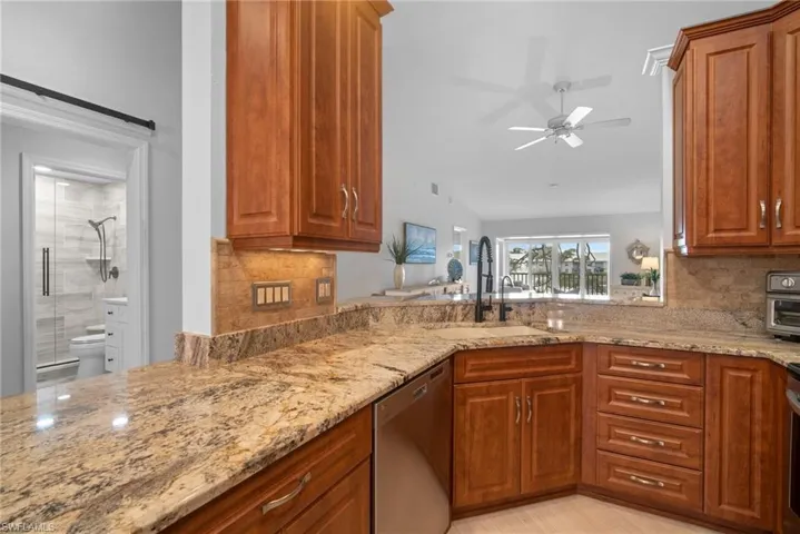 Open renovated kitchen