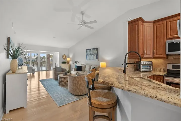 Kitchen Open to Living Area