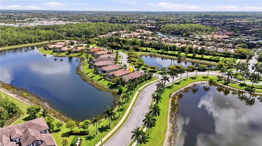 Sidewalks and walking paths throughout Treviso Bay encourage a Blue Zone lifestyle in the Florida sunshine