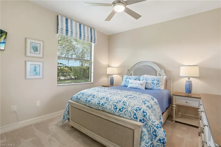 Generous sized guest room