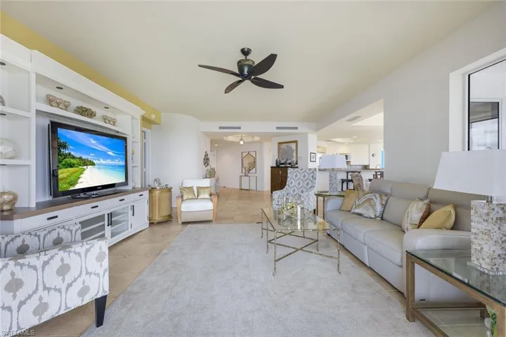 View of living area from lanai.