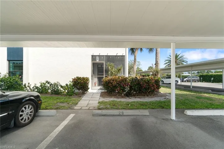 Your 2nd entrance through your 1st floor lanai is conveniently in front of your parking space #28!