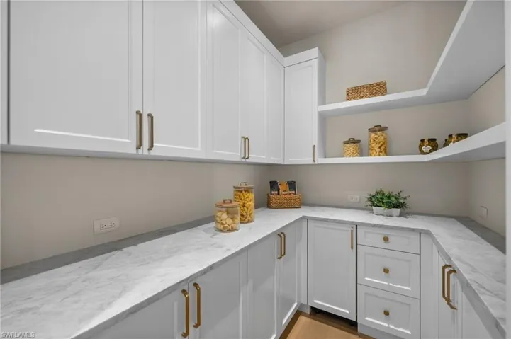 Spacious walk-in pantry with Scotsman built-in ice machine
