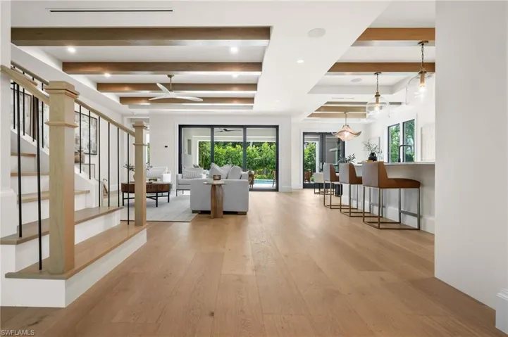 Great room, open feel floor plan