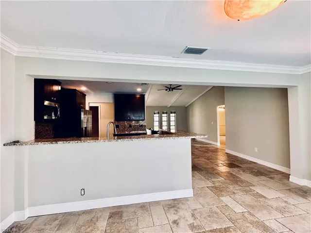 View looking into the Kitchen & Dining Area
