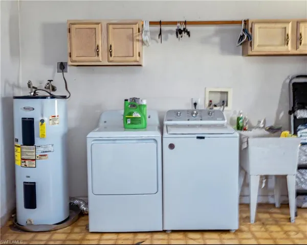 Laundry in garage