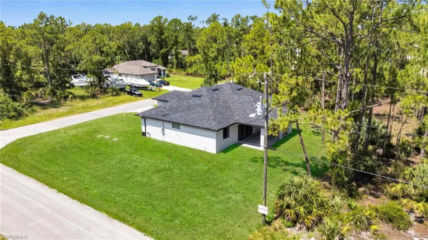 View from above of property