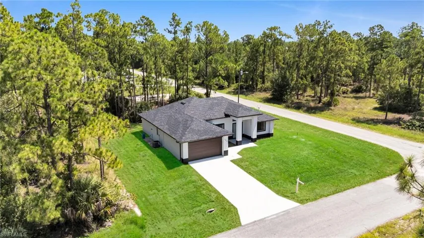 View from above of property