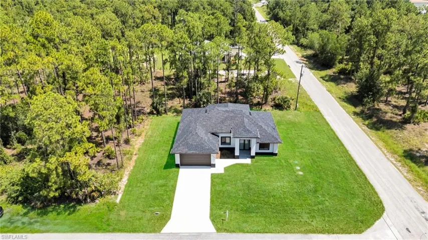 View from above of property