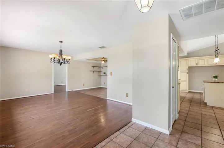 Front Living Room from the tiled Foyer.