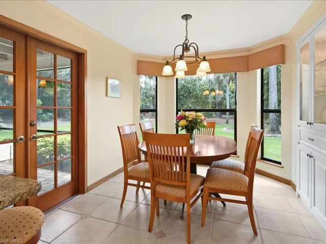 Dining Area overlooking backyard