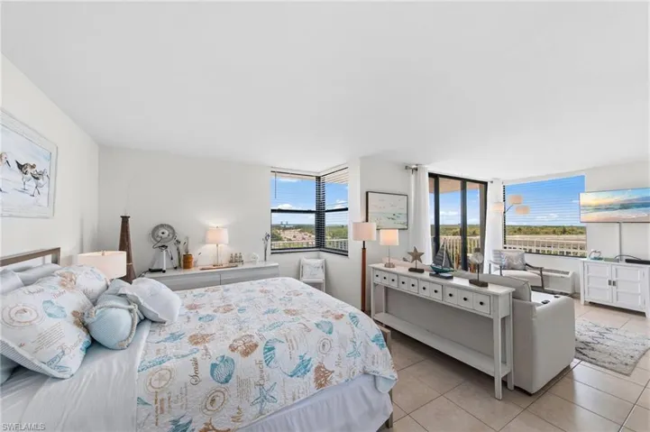 Separate bedroom area