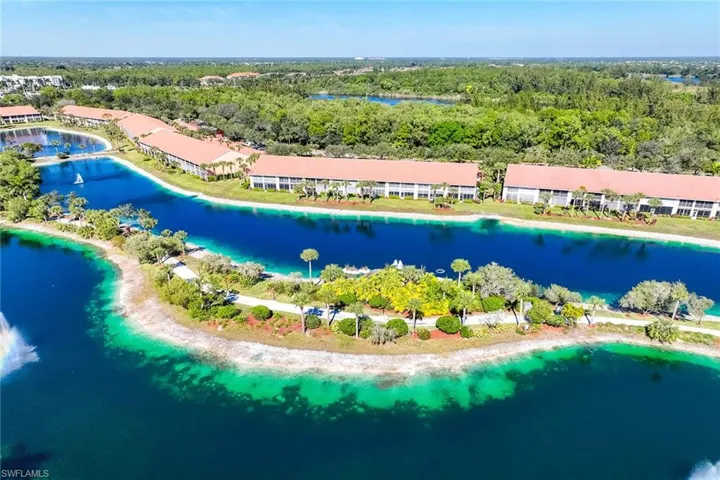 Bird's eye view of a large body of water