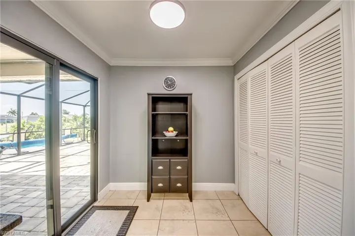 Eat-in kitchen nook and pantry