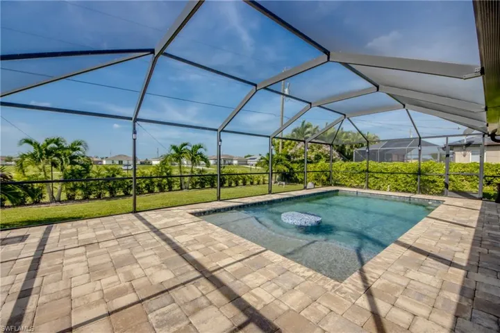 Expansive paved deck