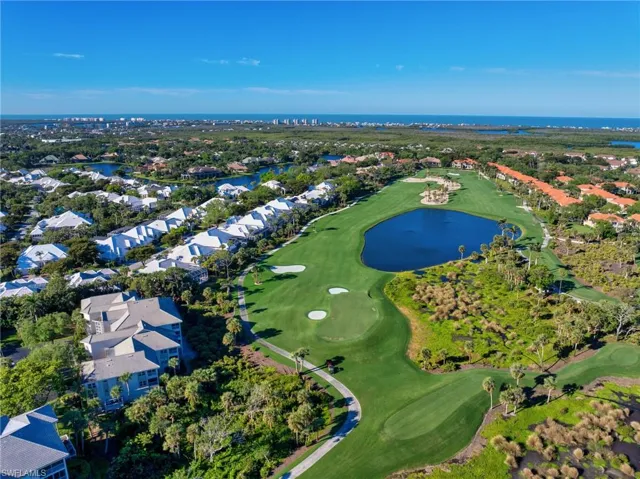 Enjoy a serene bird’s-eye view of Bonita Bay’s pristine lakes, greenery, and golf courses.