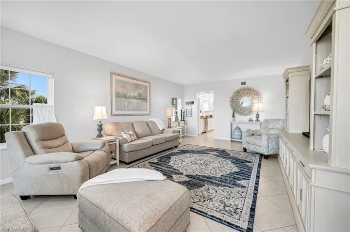 Comfortable and elegant, this living room is ideal for entertaining or relaxing after a day on the course.