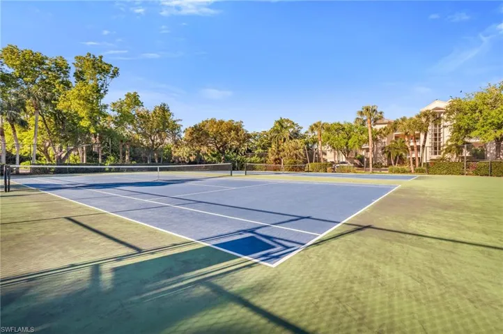 Well-maintained tennis courts offering an active lifestyle within the community.