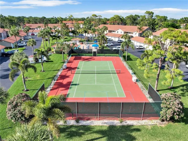 Aeriel of the Cobblestone tennis courts