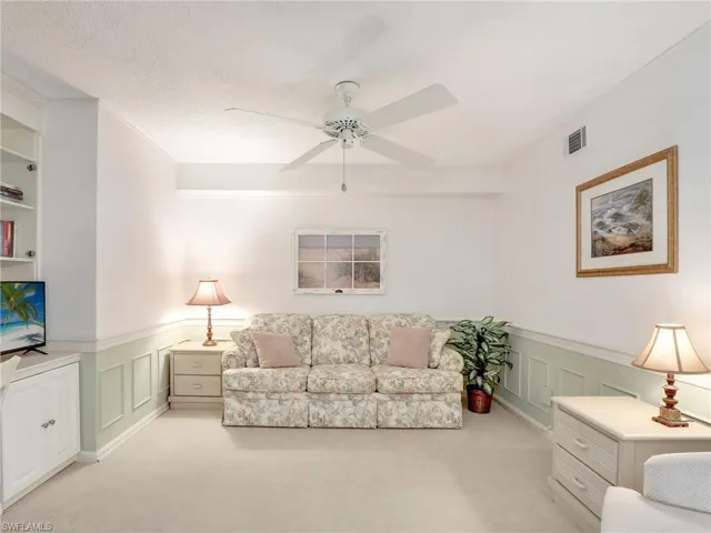 Den with pull out couch
