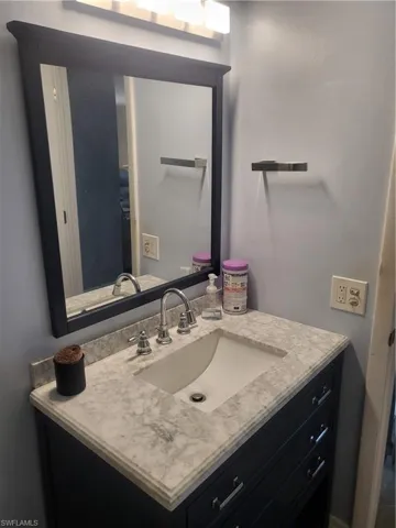 Bathroom featuring vanity