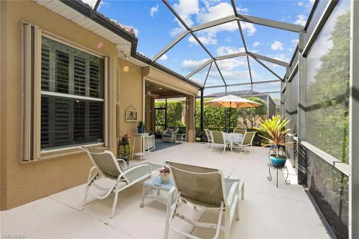 View of lanai extension with room to add a hot tub