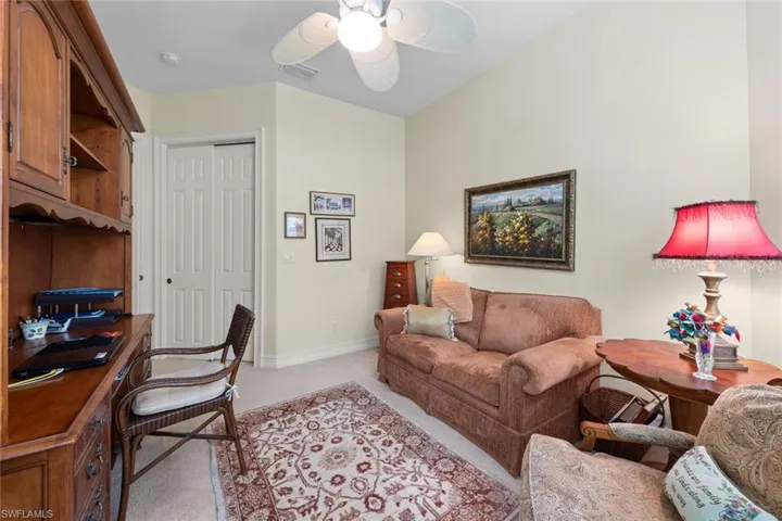 2nd guest room can double as an office or den