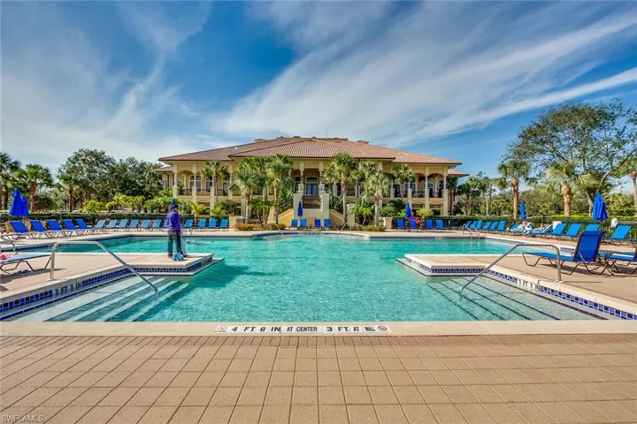 View of pool featuring a hot tub and a patio area