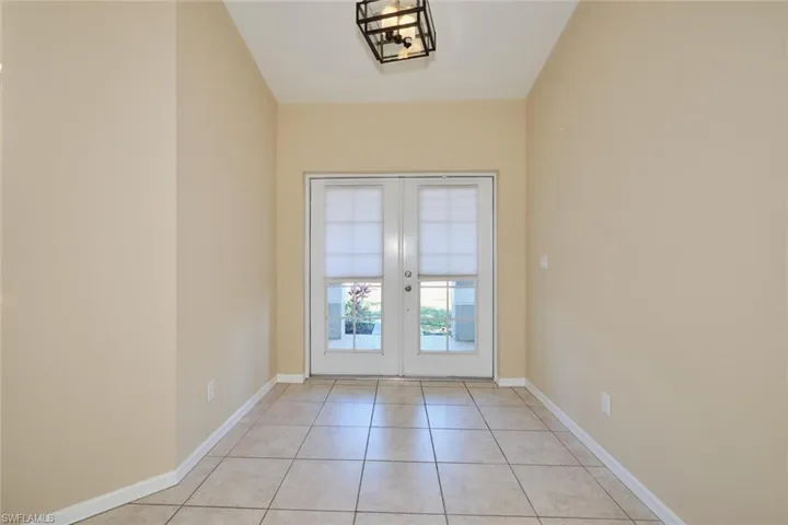 Front entry with double doors