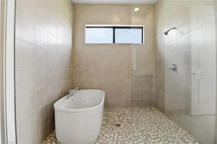 Free standing tub and walk in shower Master Bath