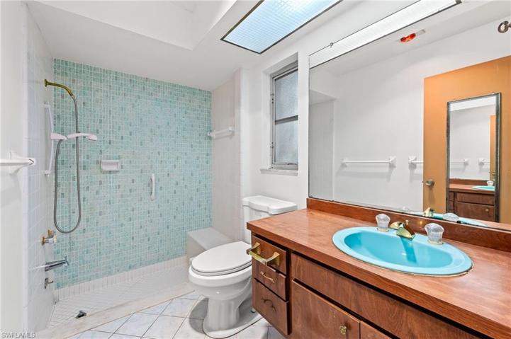Step-in Shower with seat.
