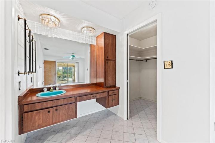 Makeup Area & Walk-In Closet.