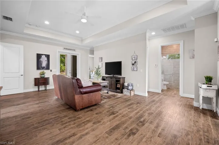 wood plank style tile throughout home