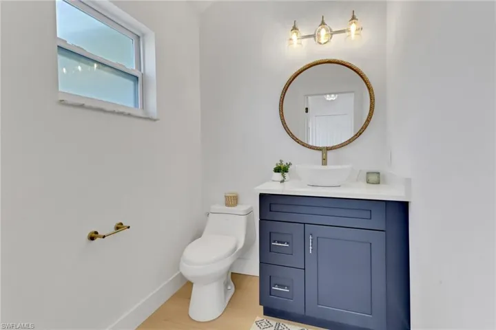 Downstairs powder bath