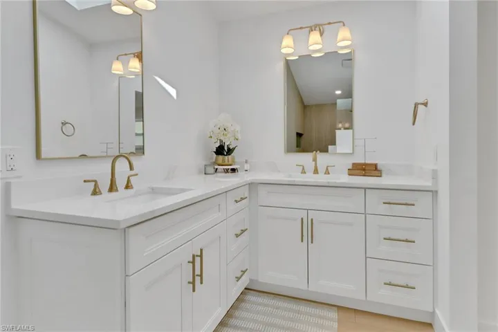 Master Bathroom featuring double sink vanity