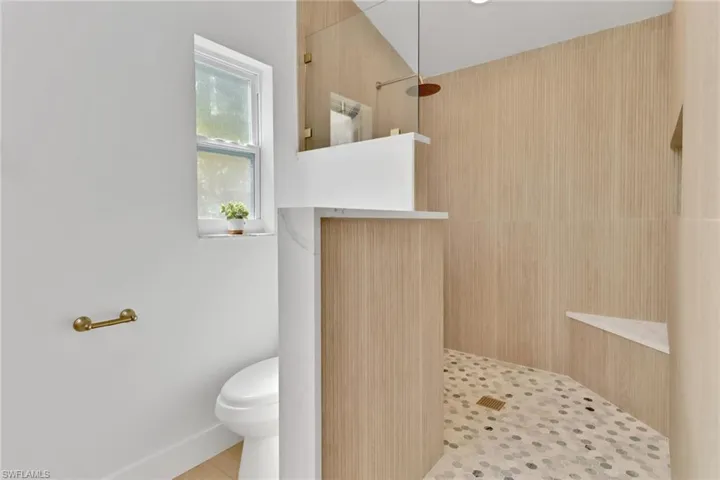 Designer wood look ceramic tiled walls